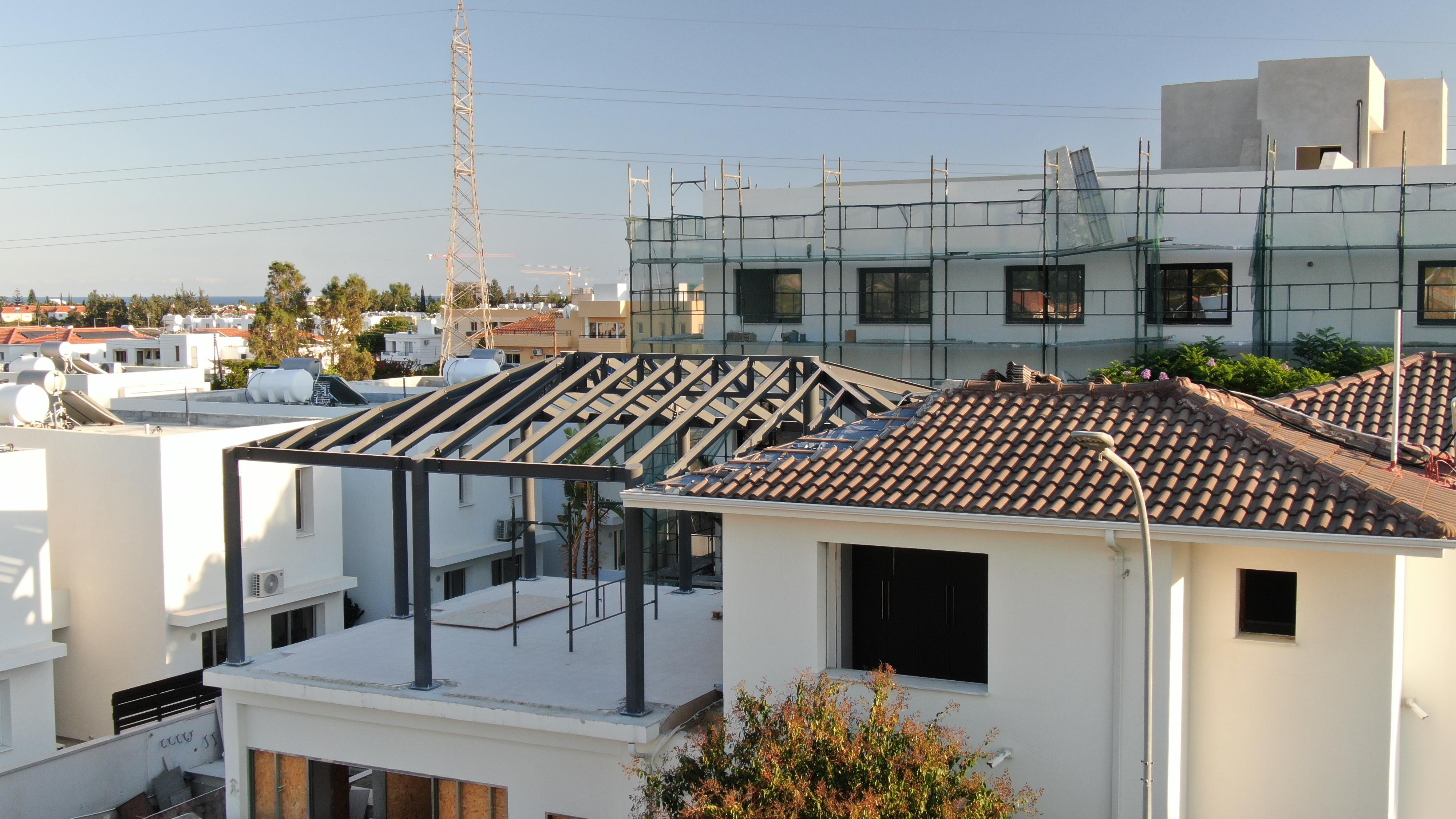 Room Roof Extension at a Private Residence in Oroklini