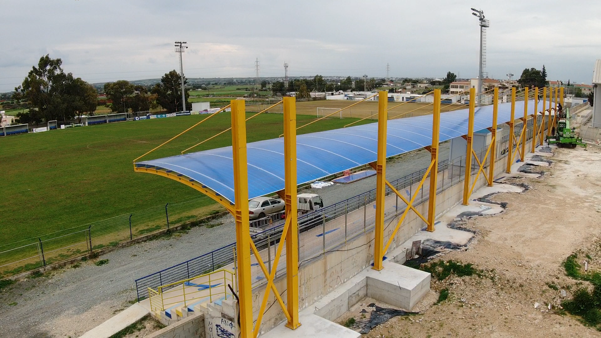 Grandstand Canopy at Liopetri Stadium